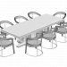 modèle 3D de Table et chaises Schubert de Longhi acheter - rendu