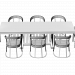 3d Schubert table and chairs by Longhi model buy - render