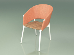 Fauteuil confort 022 (Metal Milk, Orange)