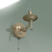 3d model Aplique 60087-1 (bronce antiguo) - vista previa