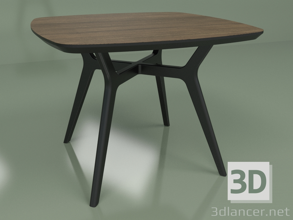 3d model Mesa de comedor Lars Walnut (negro, 1000x1000) - vista previa