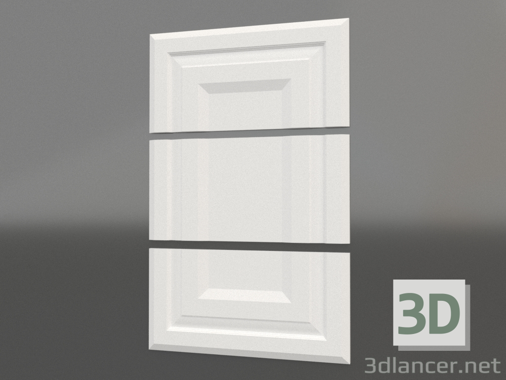 Modelo 3d painel 3D F-02 - preview