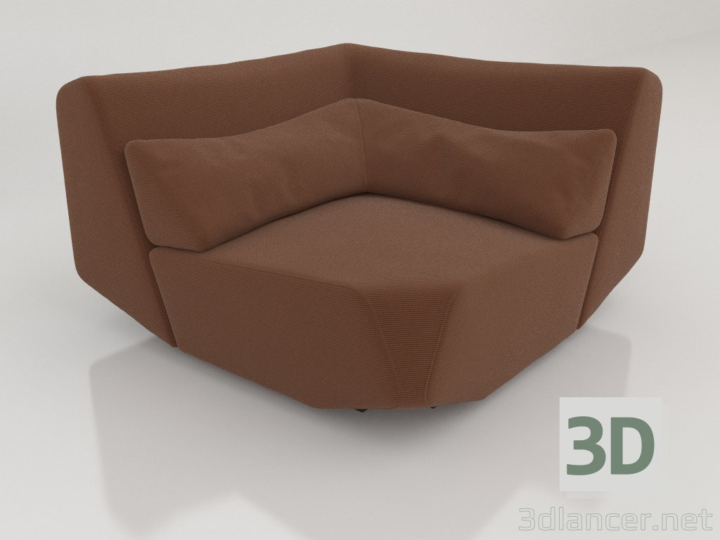 3D Modell Sofamodul M Ecke - Vorschau