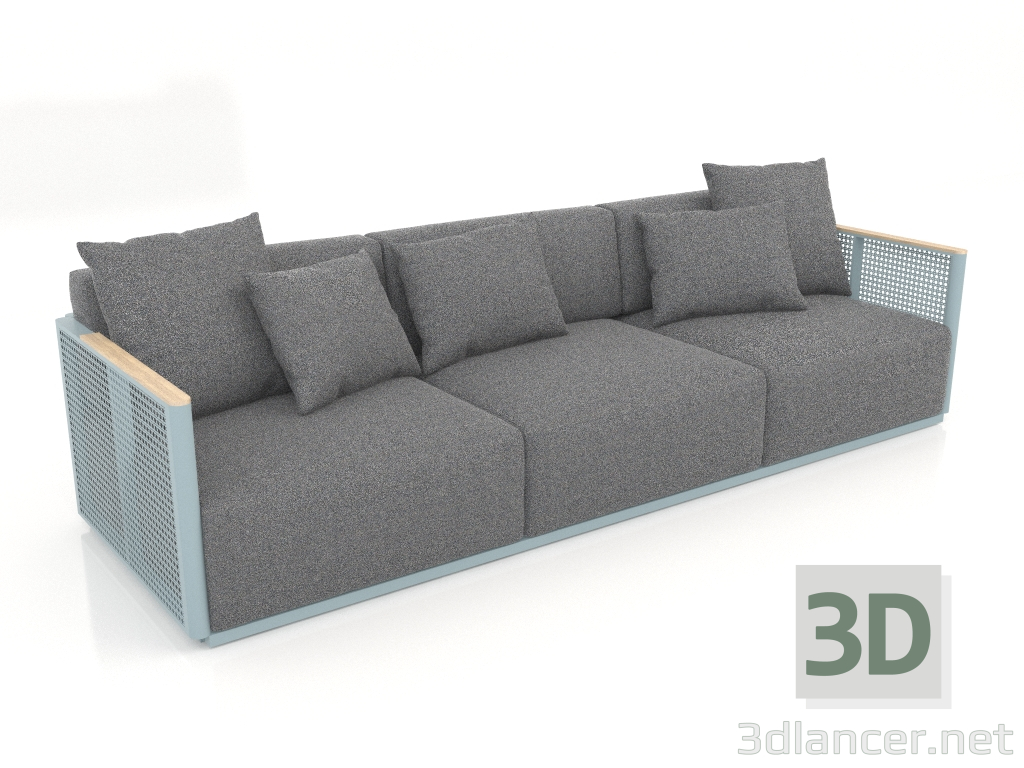 3d модель Диван 3 місний (Blue grey) – превью