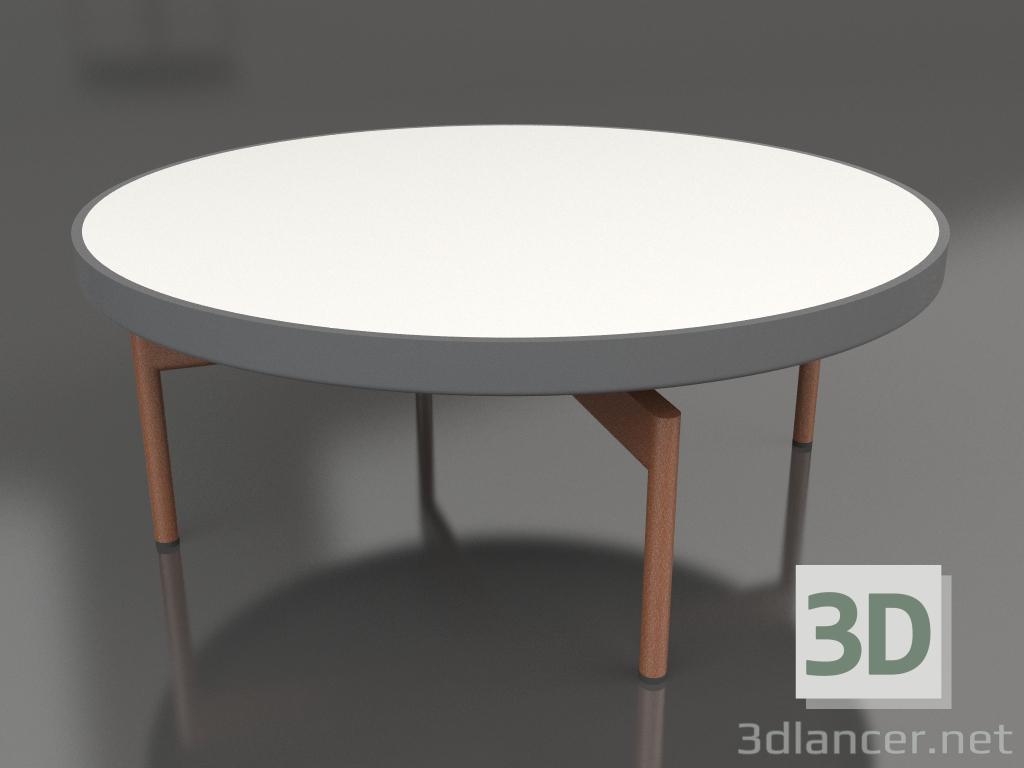 3d model Mesa de centro redonda Ø90x36 (Antracita, DEKTON Zenith) - vista previa