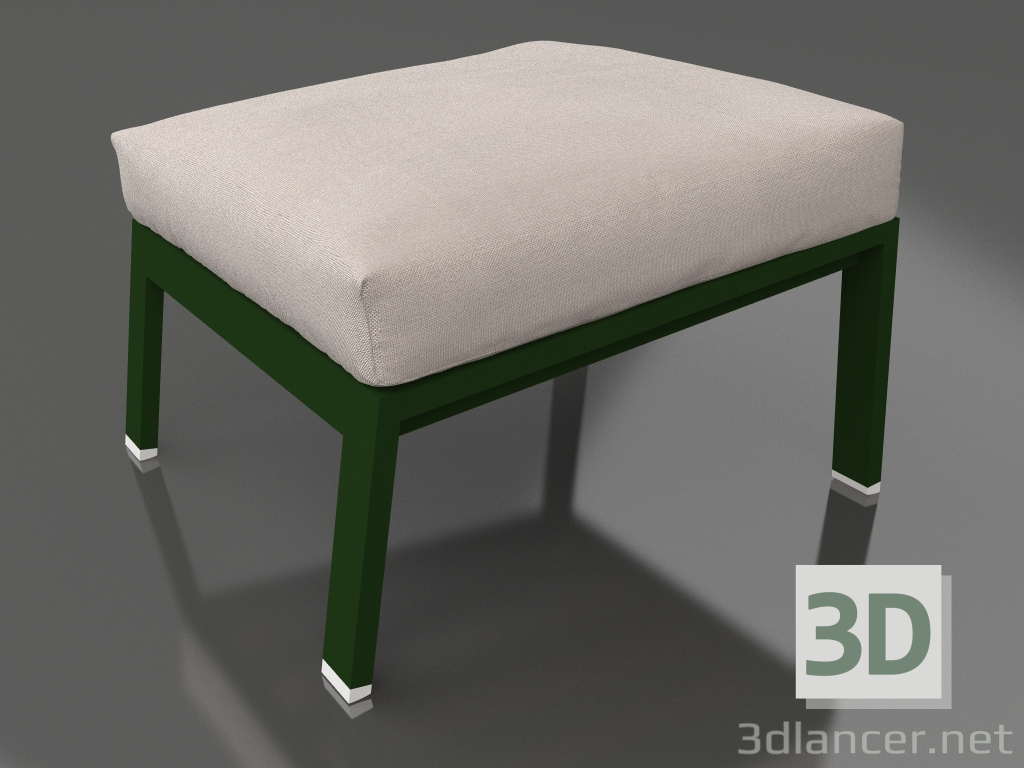 modello 3D Pouf relax (Verde bottiglia) - anteprima