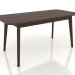 3d model Dining table LARGE 1600x750 mm (dark walnut) - preview