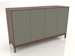 TV-Ständer FARGO mit gefrästen Fronten 1600x500x950 mm (Olive, Tabakeiche, Option 4)