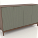 modello 3D Mobile TV FARGO con frontali fresati 1600x500x950 mm (ulivo, rovere tabacco, opzione 4) - anteprima