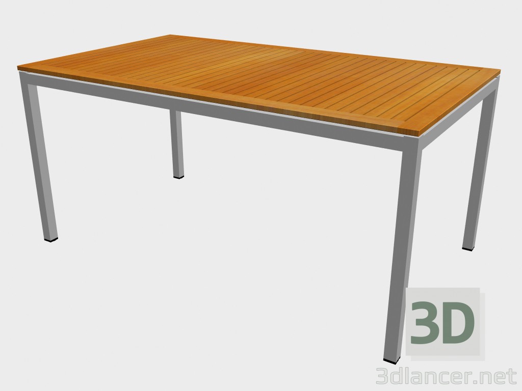 modello 3D Tavolo da pranzo di teak Tavolo da pranzo 1270 - anteprima