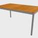 Modelo 3d Mesa de jantar Teak Top mesa de jantar 1270 - preview