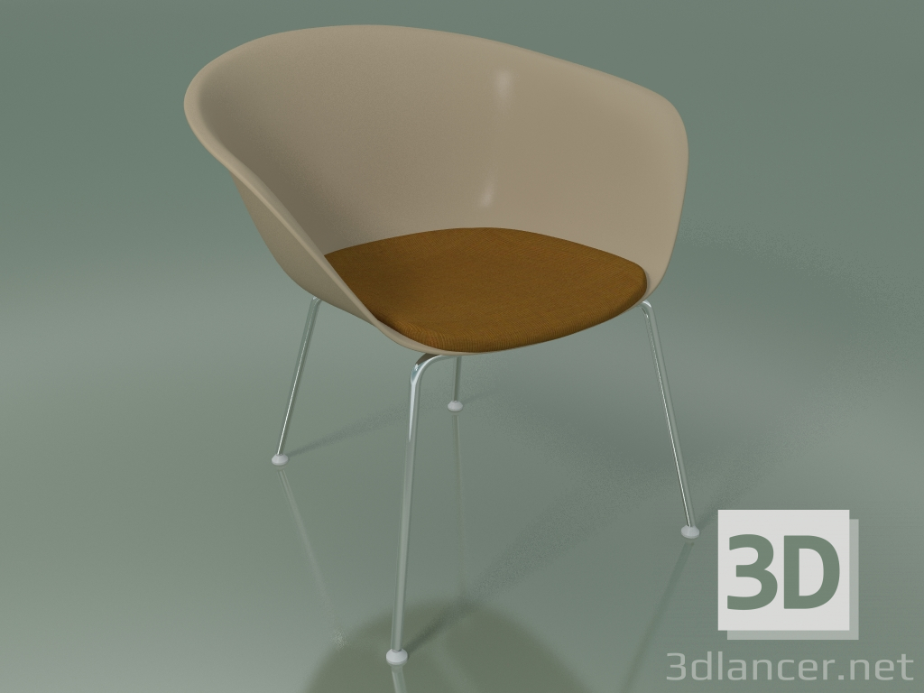 Modelo 3d Poltrona 4222 (4 pés, com almofada do assento, PP0004) - preview