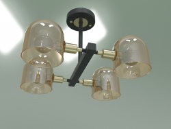 Lampadario a soffitto 70103-4 (bronzo-nero)