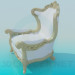 3d model Sillón tallado - vista previa