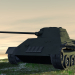 tanque 3D modelo Compro - render