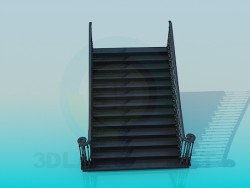 Direkte breite Treppe