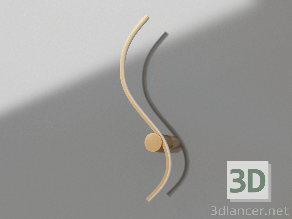 3d model Sconce Letizia gold L61 (08429-61,33) - preview