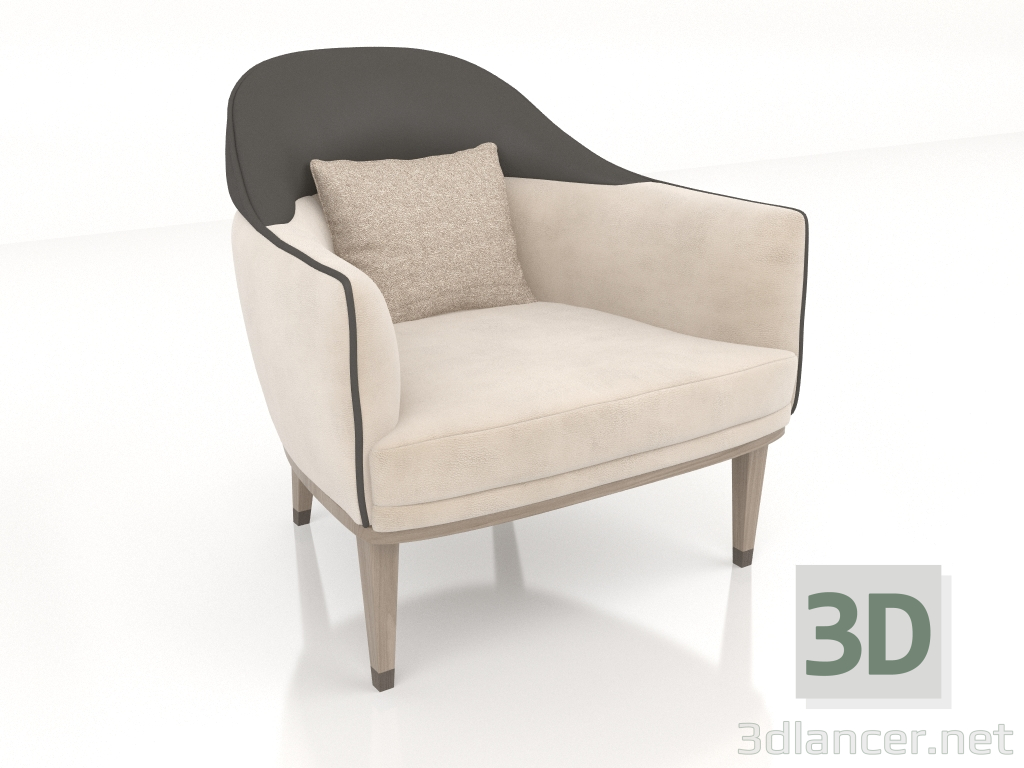 3d model Armchair (D674) - preview