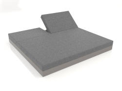 Letto con schienale 200 (Grigio quarzo)