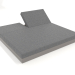 3d model Cama con respaldo 200 (Gris cuarzo) - vista previa