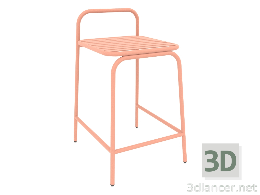 3d model Silla semi-bar Dvornyaga (melocotón) - vista previa