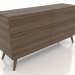 3d model Chest of drawers 1 1500x400x800 (lightened ash walnut) - preview