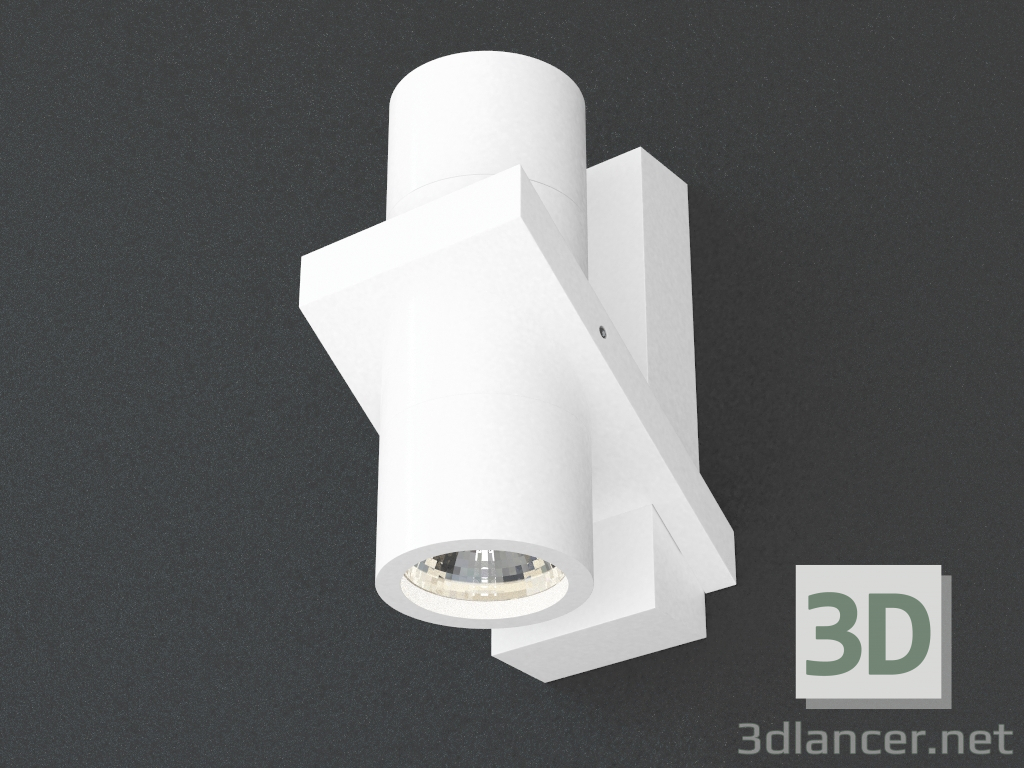 modello 3D lampada da parete False LED (DL18434_21WW-White) - anteprima