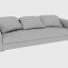 3d модель Диван RUBENS FREE BACK SOFA (285x135xH75) – превью