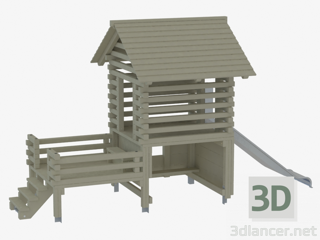 3d model Children's play complex (SL1302) - preview