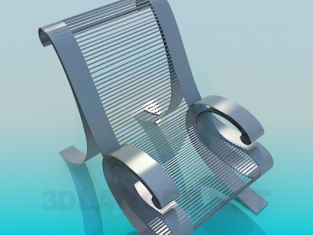 3d model Metal chair - preview