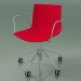 3d model Chair 0294 (5 castors, with armrests, without upholstery, polypropylene PO00104) - preview