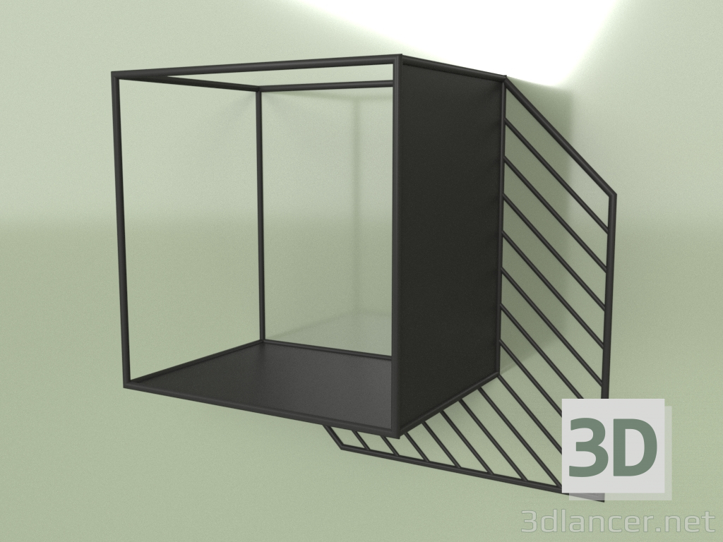 3d model Estante de pared Sunny (550х550х300) - vista previa