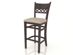 Bar stool Edinburgh (Dark walnut)