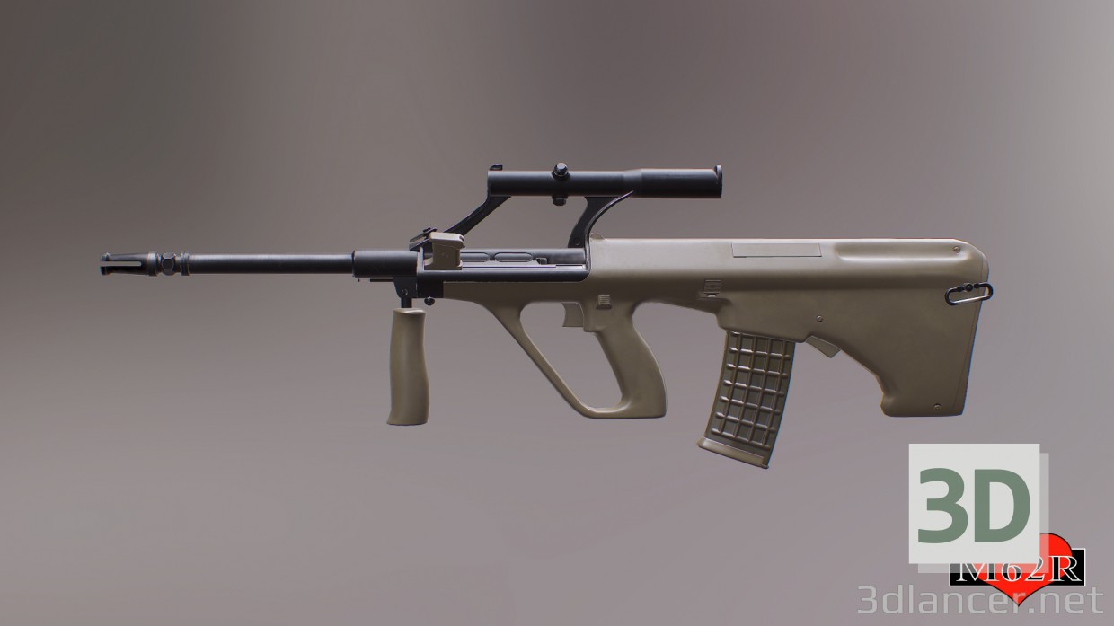 3d Steyr AUG A1 модель купить - ракурс