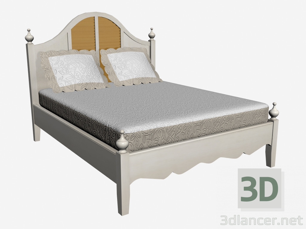 3d model Cama doble Yliof - vista previa