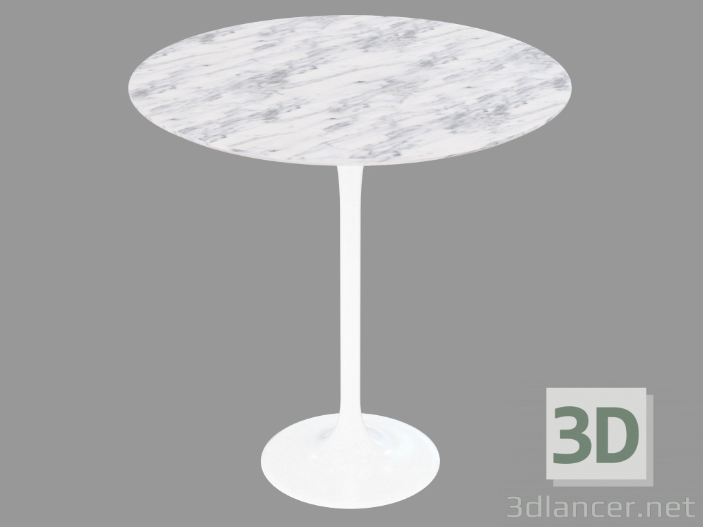 modèle 3D Une table basse avec plateau en marbre Tulip - preview