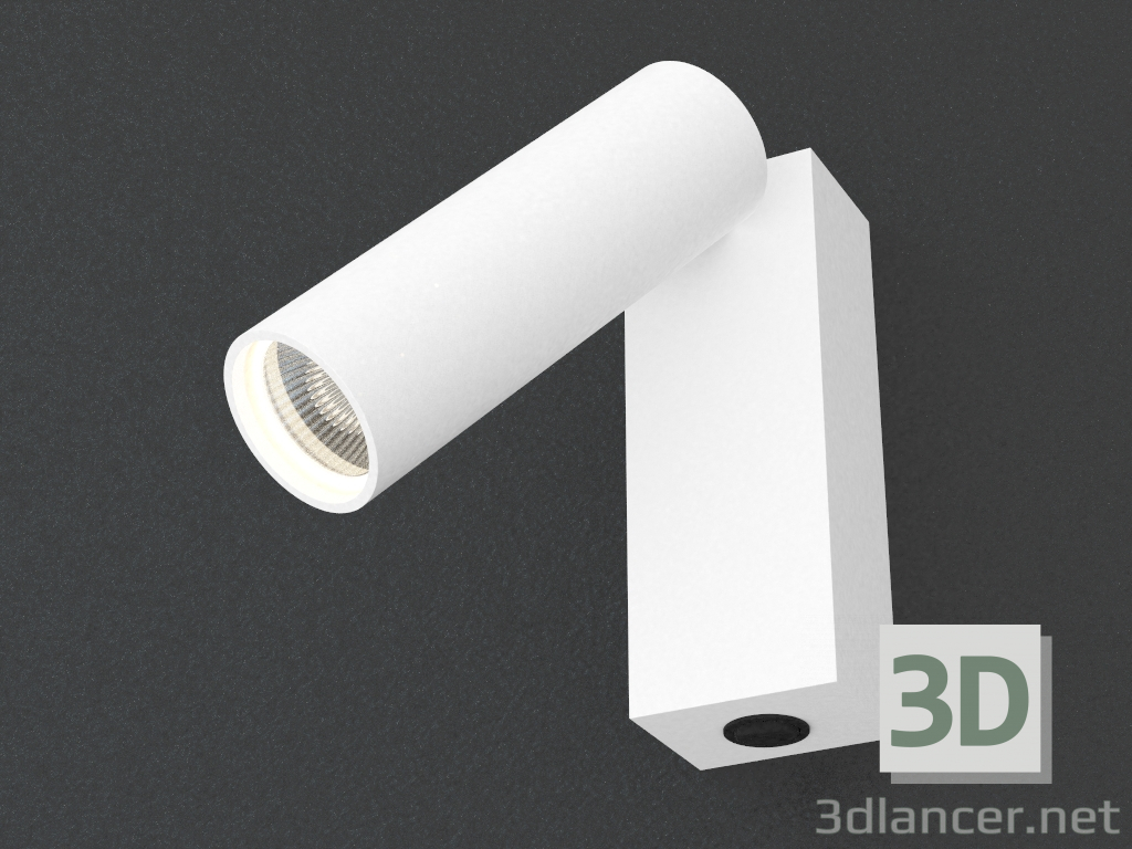 modèle 3D Lampe LED de faux mur (DL18436_11WW-Blanc) - preview