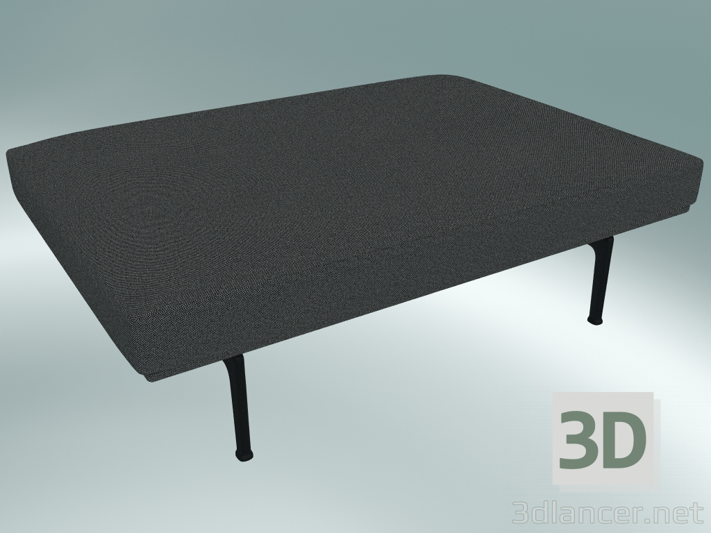 3D Modell Pouf Outline (Hallingdal 166, Schwarz) - Vorschau