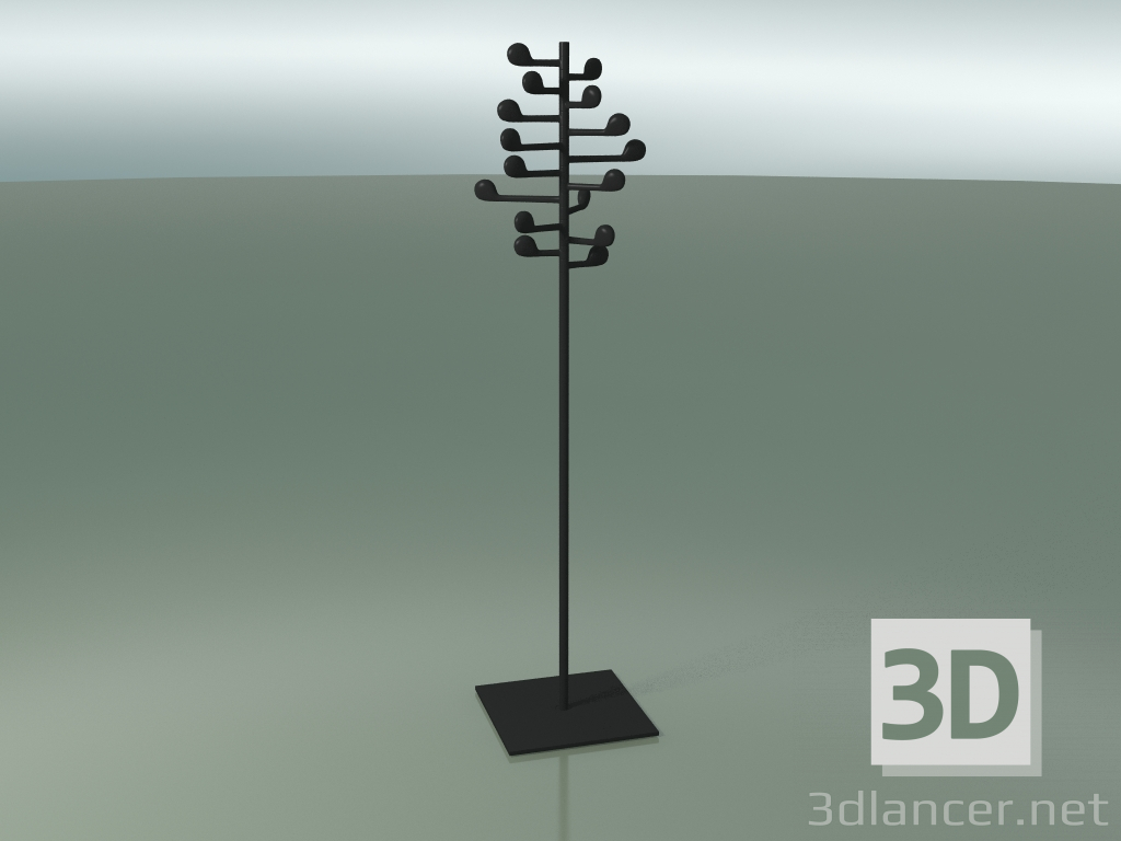 3d model Hanger floor 16 needles 4001 (V44) - preview