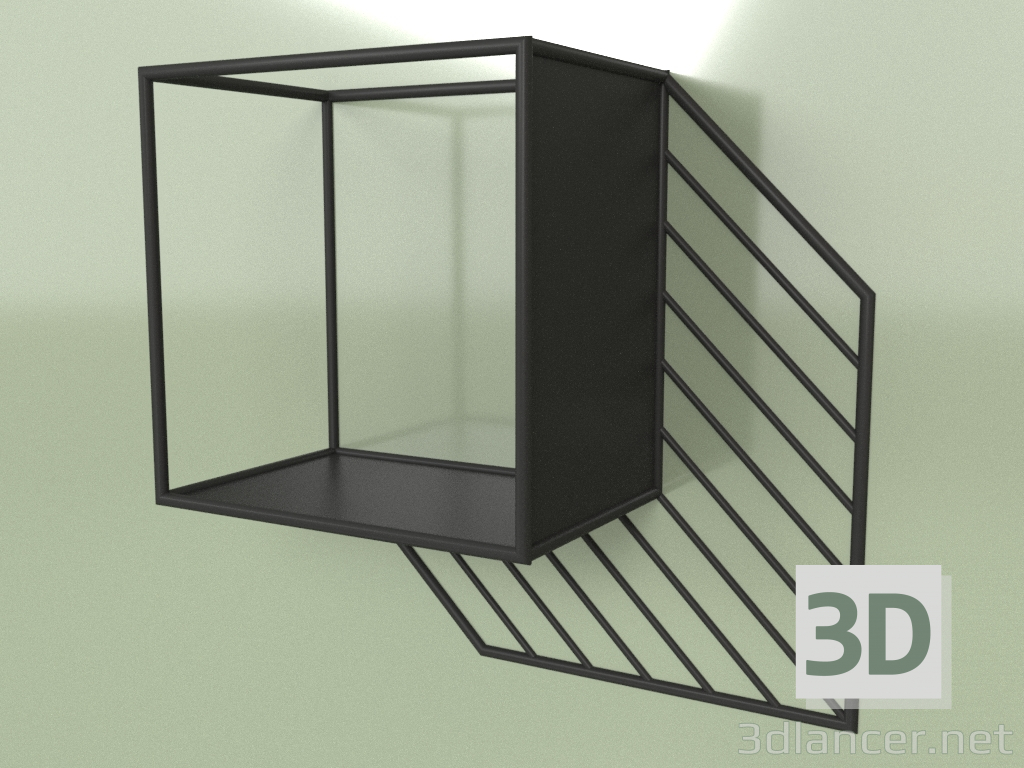 3d model Estante de pared Sunny (450x450x200) - vista previa