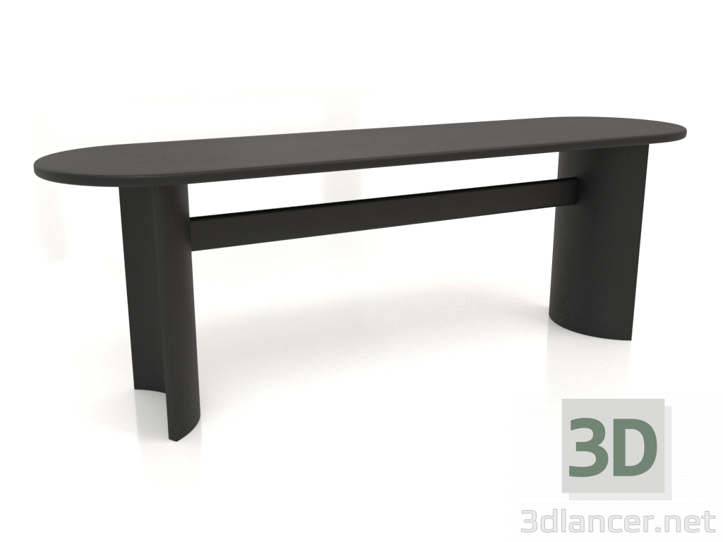 Modelo 3d Mesa de jantar DT 05 (2200x600x750, madeira preta) - preview