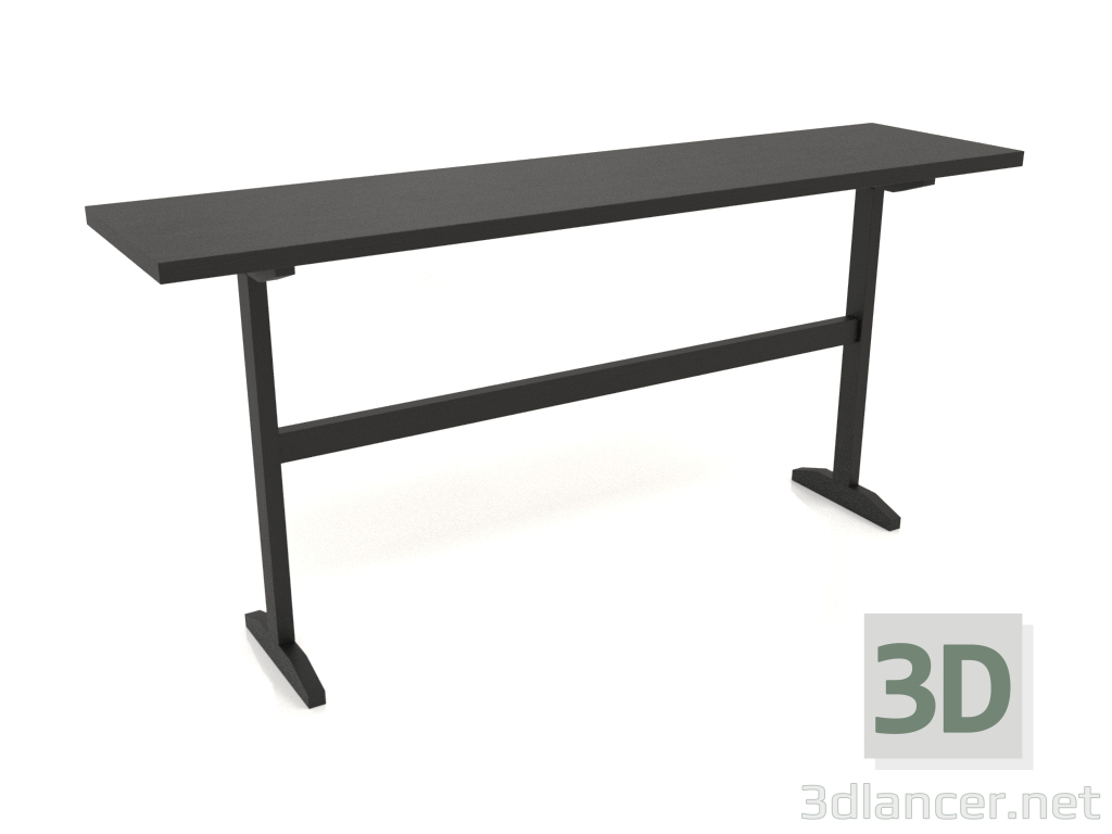 modello 3D Consolle KT 12 (1600x400x750, legno nero) - anteprima