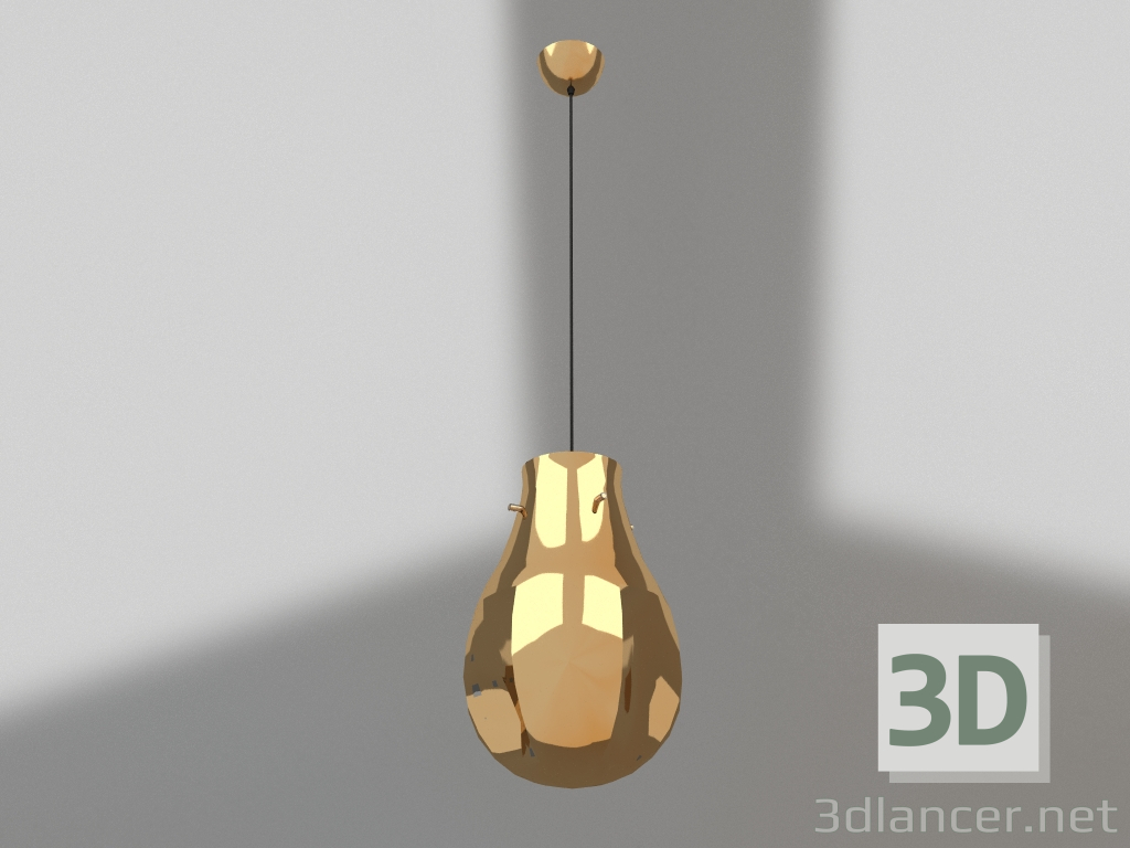 3d model Colgante Gota oro (07511-22.33) - vista previa