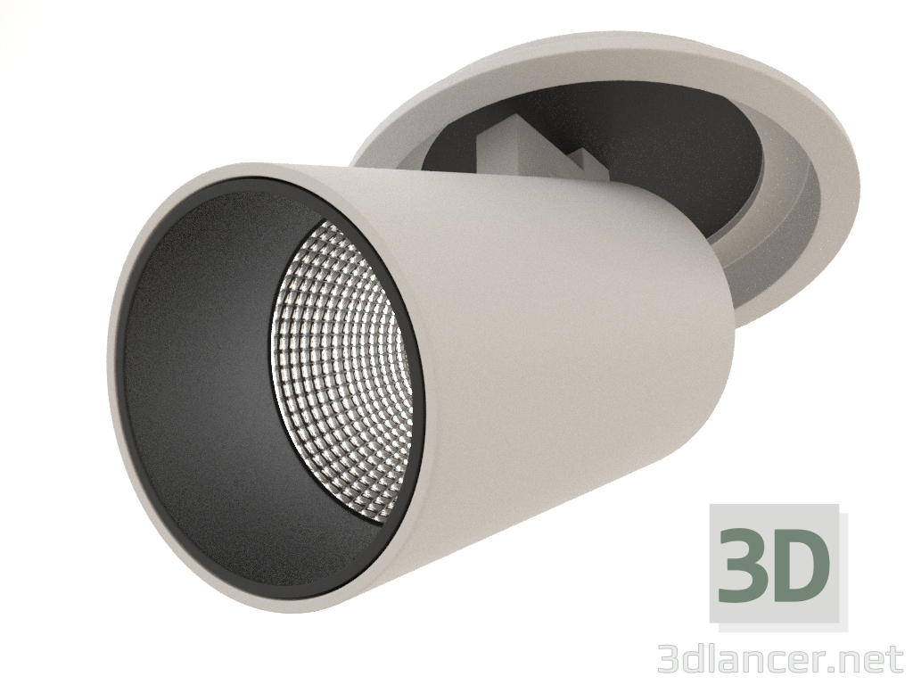 3d model Recessed luminaire (6400) - preview