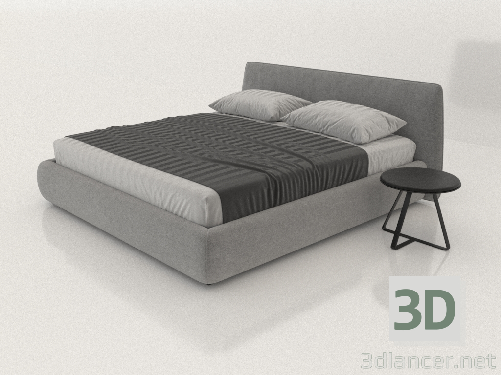 3d model Cama de matrimonio BOCA SLIMBED - vista previa