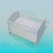 3d model Baby cradle - preview