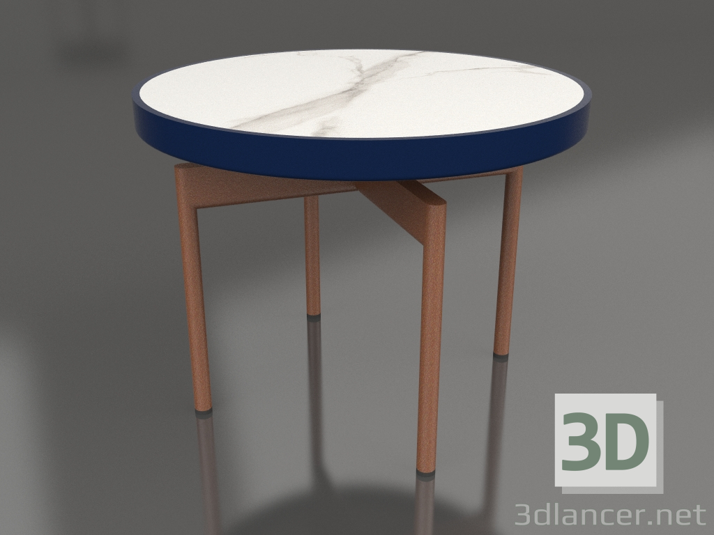 3d model Mesa de centro redonda Ø60 (Azul noche, DEKTON Aura) - vista previa