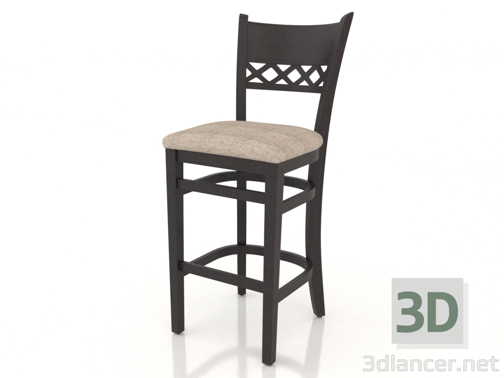 modèle 3D Tabouret de bar Edinburgh (Wenge) - preview