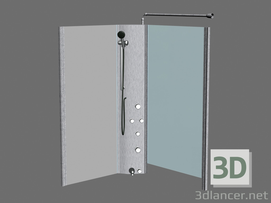 3d model Panel de hidromasaje HMP ROSA 160 P - vista previa