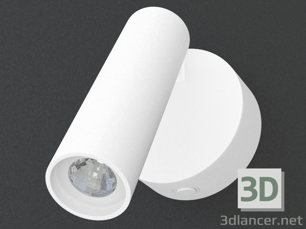 3d model lámpara de pared LED (DL18436_11WW-White R) - vista previa